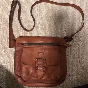 Light brown, genuine leather Harbour 2nd crossbody bag